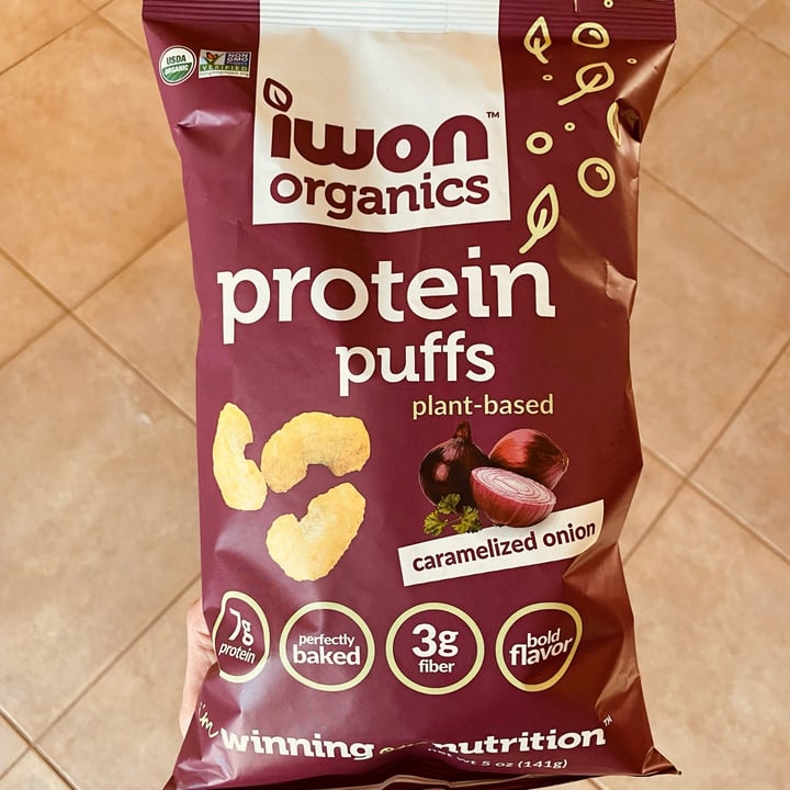 photo of Iwon Organics Caramelized onion protein puffs shared by @beckyyy on  17 May 2022 - review