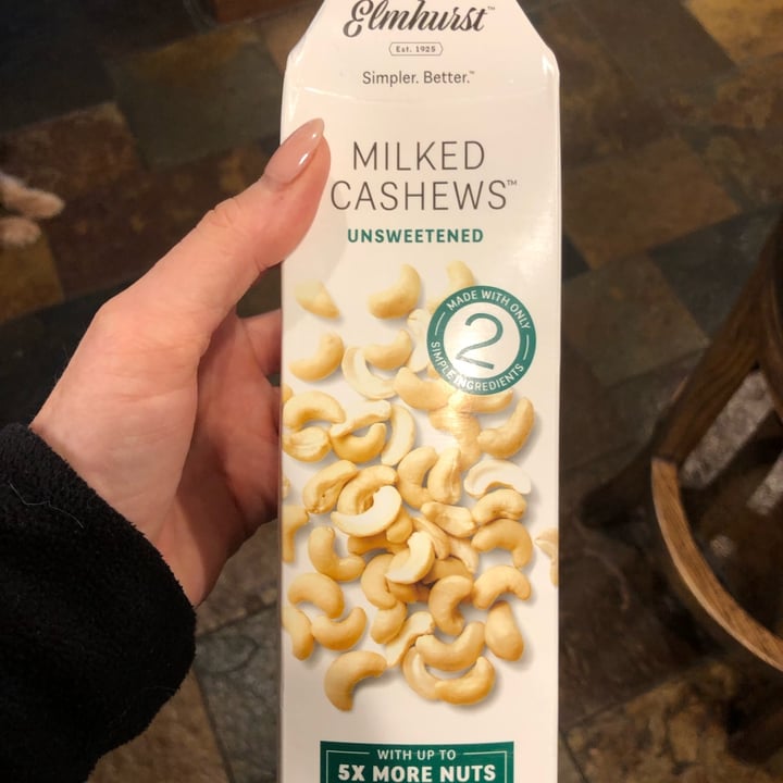 photo of Elmhurst 1925 Milked Cashews Unsweetened shared by @florabee on  26 Dec 2021 - review