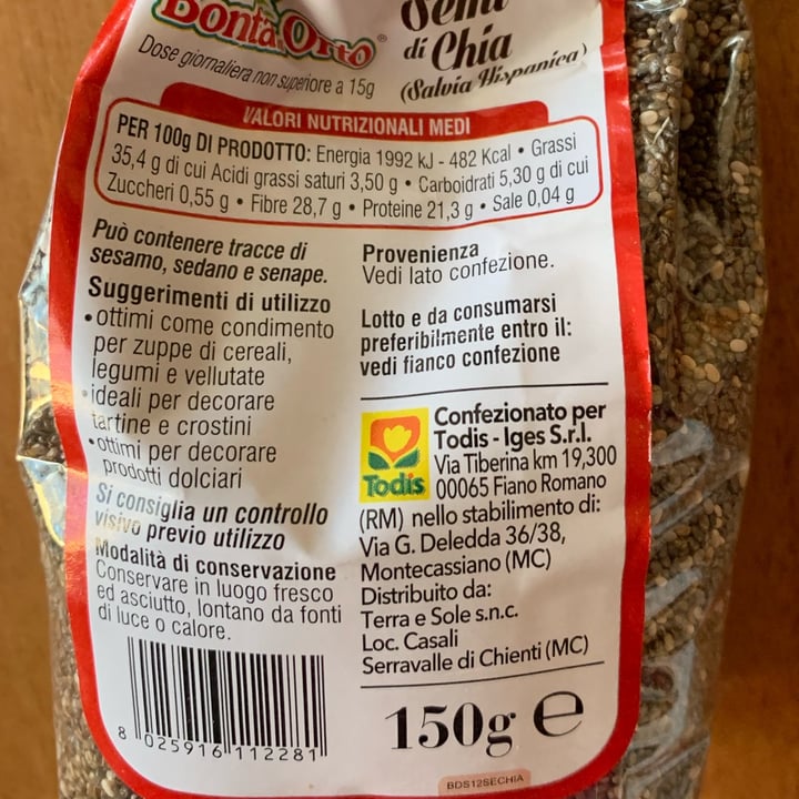 review photo of Bontà dell'Orto Semi di chia shared by @nicky06 on 12 Mar 2022 - review