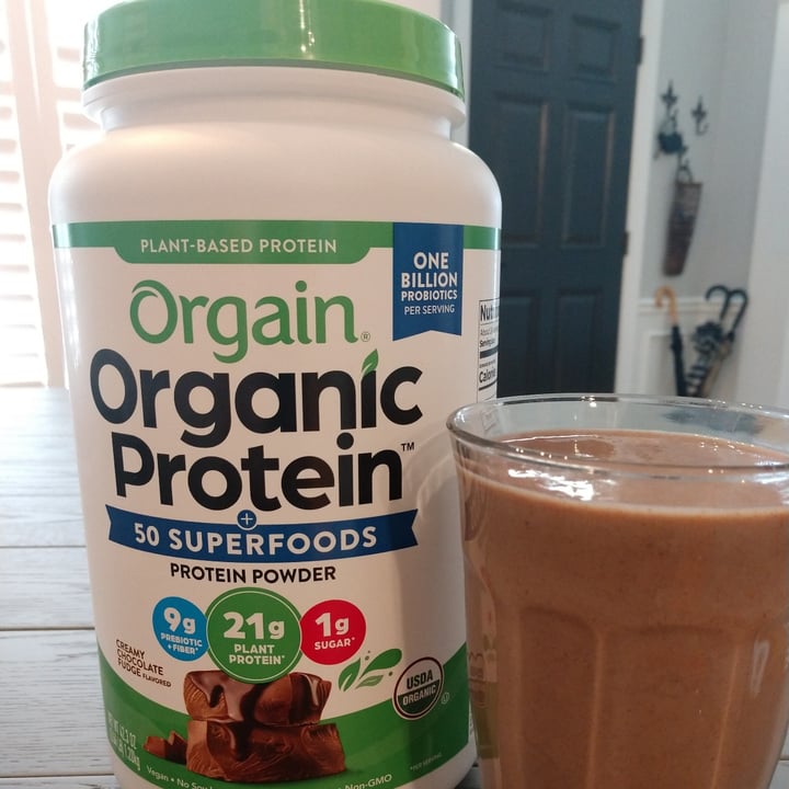 photo of Orgain Organic Plant Based Protein Powder Creamy Chocolate Fudge shared by @mynameislisa on  02 Sep 2021 - review