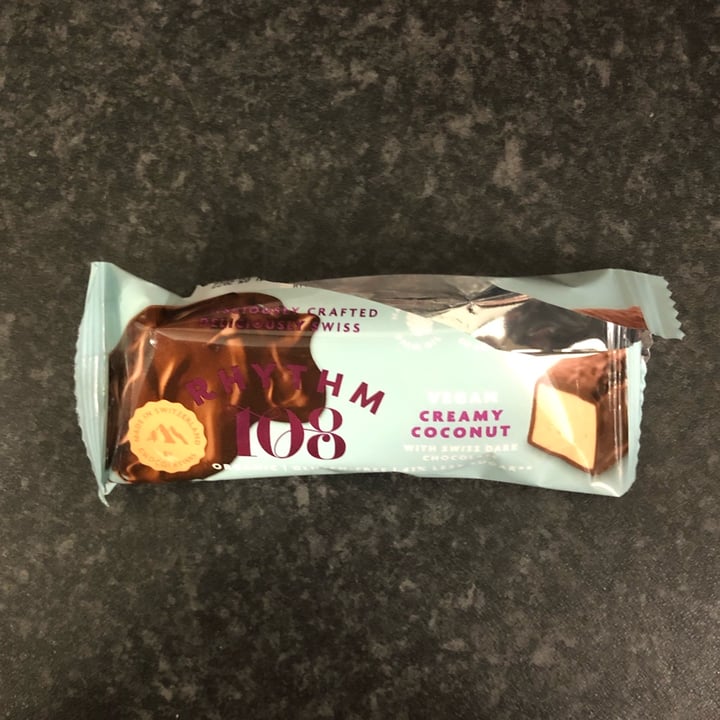 review photo of Rhythm 108 creamy coconut with swiss dark chocolate shared by @katiesgalaxy on 18 Feb 2022 - review