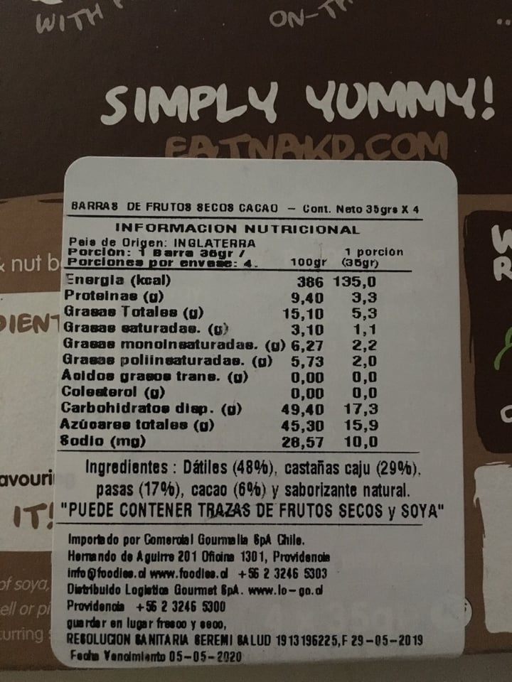 review photo of Nākd. Cocoa Delight Bar shared by @romiulloac on 20 Feb 2020 - review