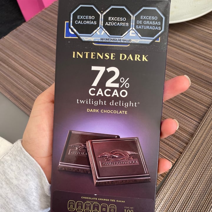 photo of Ghirardelli Intense Dark 72% Cacao Chocolate shared by @taniagoram on  05 Oct 2020 - review