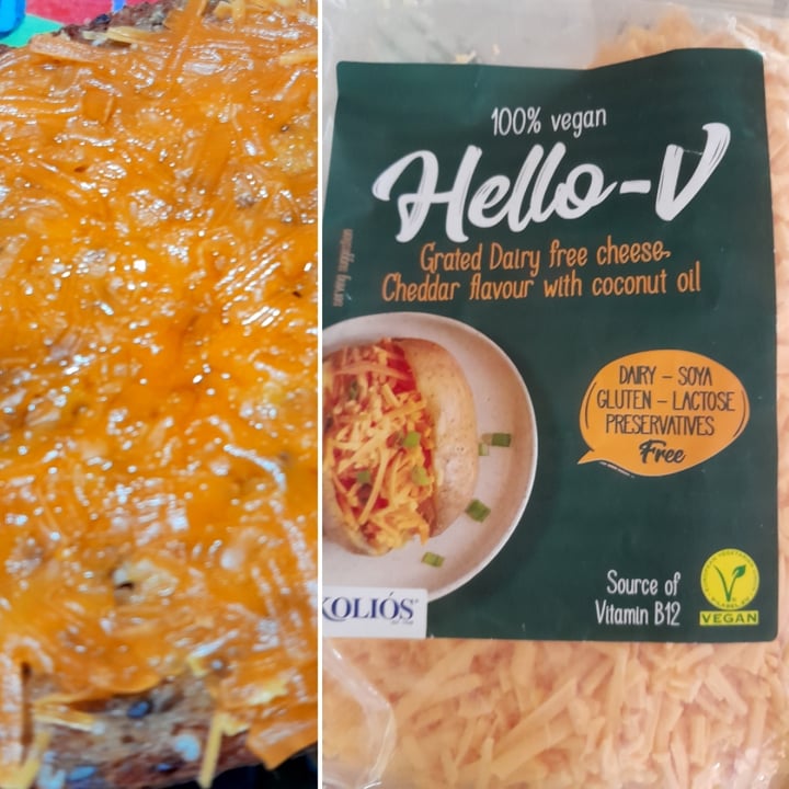 photo of Hello-V Grated dairy Free Cheese Cheddar shared by @alda on  04 Nov 2022 - review