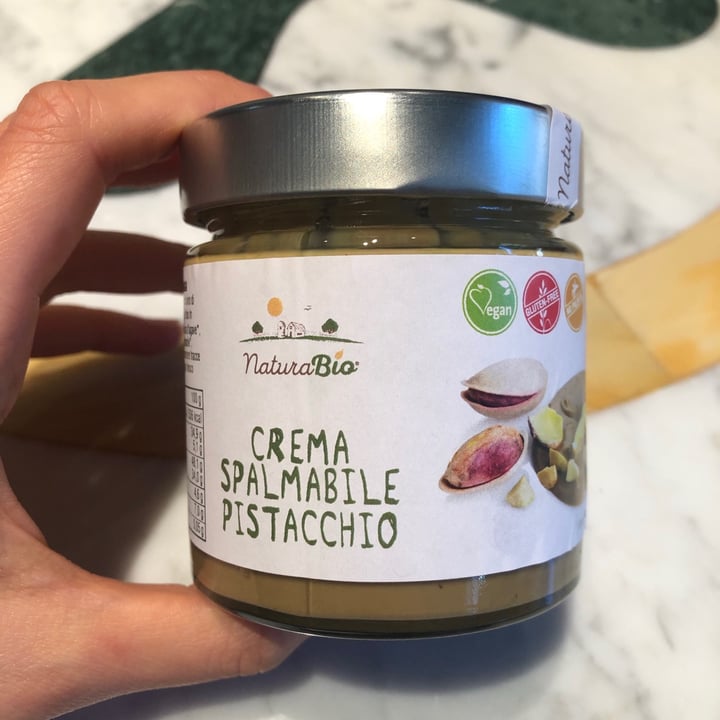 photo of NaturaBio Crema spalmabile pistacchio shared by @camillazita on  11 Dec 2021 - review