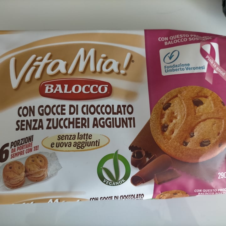 photo of VitaMia! Balocco Con Gocce Di Cioccolato Senza Zuccheri Aggiunti shared by @fepe on  25 Aug 2022 - review