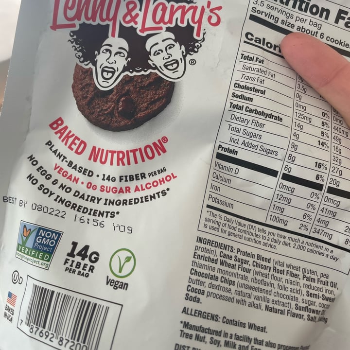 photo of Lenny & Larry’s The Complete Crunchy Cookies Double Chocolate 350g shared by @even on  23 Jan 2022 - review