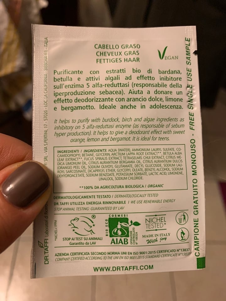 review photo of Dr. Taffi Shampoo Miglio plus shared by @lauriii on 22 Mar 2020 - review