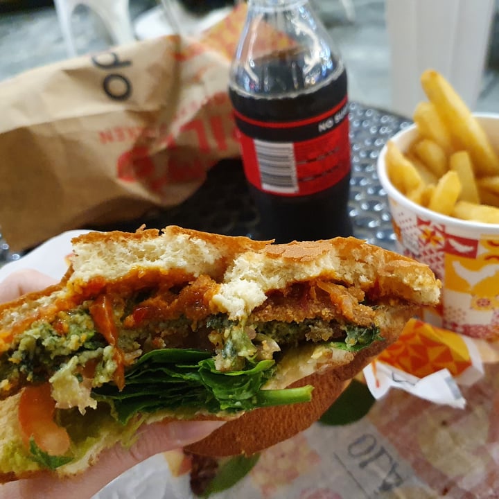 photo of Oporto Chermside Vegan Burger shared by @melindas on  24 Jul 2021 - review