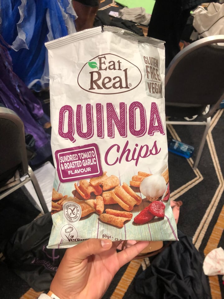 photo of Eat Real Sundried Tomato & Roasted Garlic Flavour Quinoa Chips  shared by @nathz on  12 Nov 2019 - review