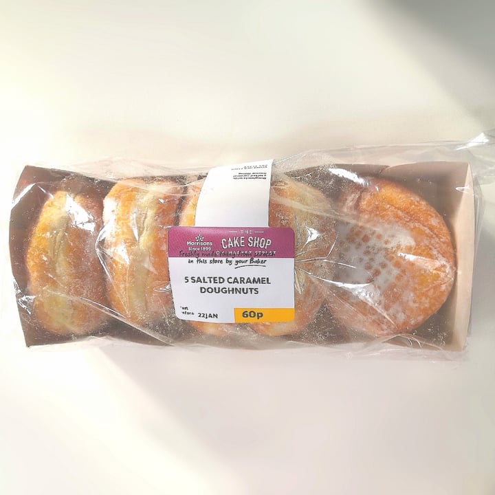 photo of Morrisons Salted caramel doughnuts shared by @veganellas on  22 Jan 2021 - review