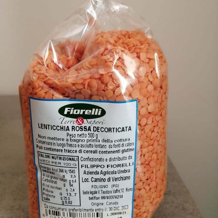 review photo of Florelli Lenticchia Rossa Decorticata shared by @veganviviana on 13 Apr 2022 - review
