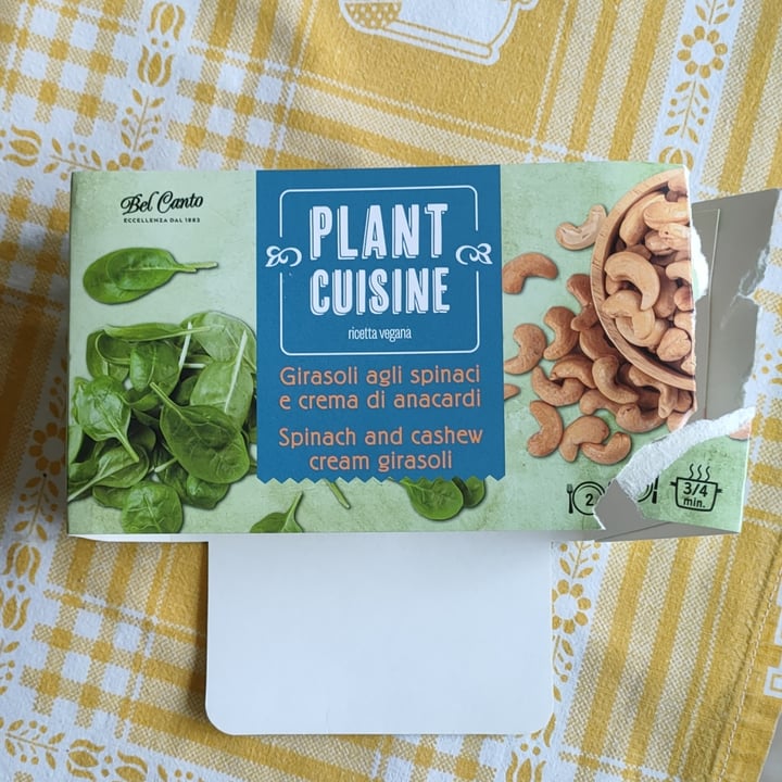 review photo of plant cuisine Girasoli agli spinaci con crema di anacardi shared by @concy91 on 16 Aug 2022 - review