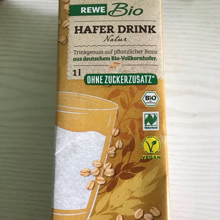 review photo of Rewe Bio Hafer Drink Natur shared by @sasophia on 17 Aug 2021 - review