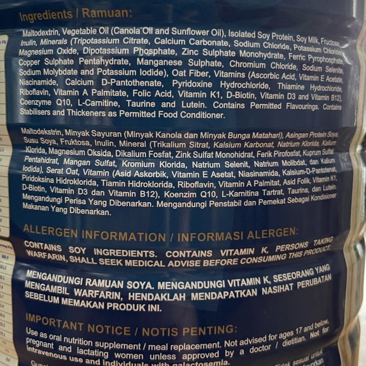 photo of joiefull plant-based protein (oat flavour) shared by @pq on  08 Sep 2022 - review