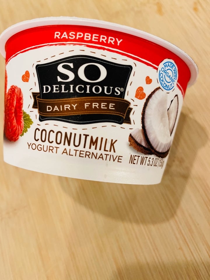 photo of So Delicious Dairy Free Raspberry Coconutmilk Yogurt Alternative shared by @gardenforlife on  23 Dec 2019 - review