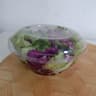 salada de alface, repolho roxo