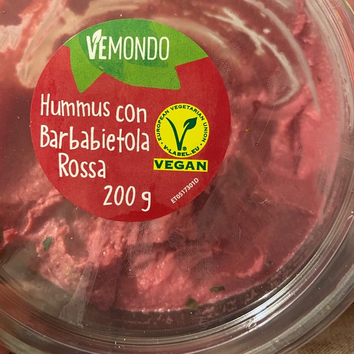 photo of Vemondo Hummus con Barbabietola Rossa shared by @cririzzi on  22 Sep 2022 - review