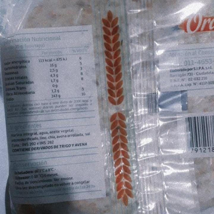 review photo of Orali Tapa para Empanada Mix de Semillas shared by @lalalalisa on 31 Mar 2021 - review