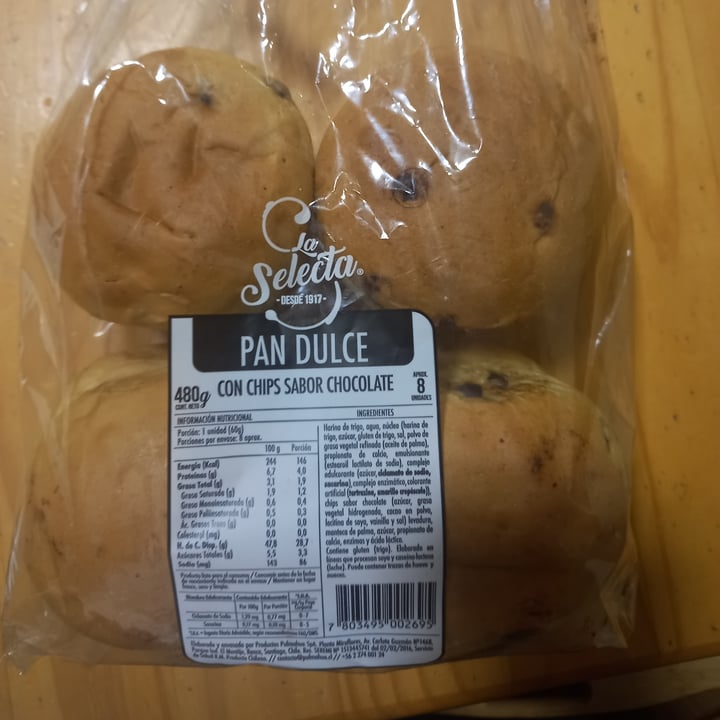 photo of Selecta Pan Dulce Con Chips De Chocolate shared by @melisa759 on  10 Dec 2022 - review