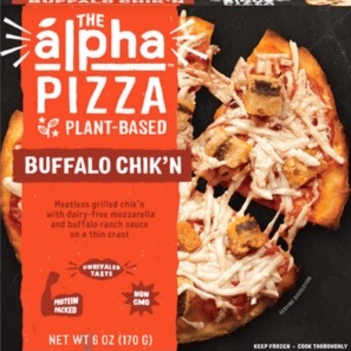 photo of Alpha Foods Buffalo Chik’n alpha Pizza shared by @courtneyautera on  08 Jun 2020 - review