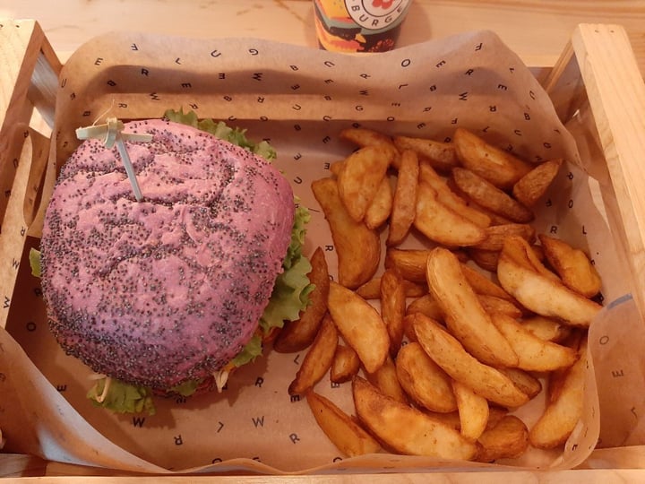 photo of Flower Burger Cherry Bomb shared by @veganvale on  17 Feb 2020 - review