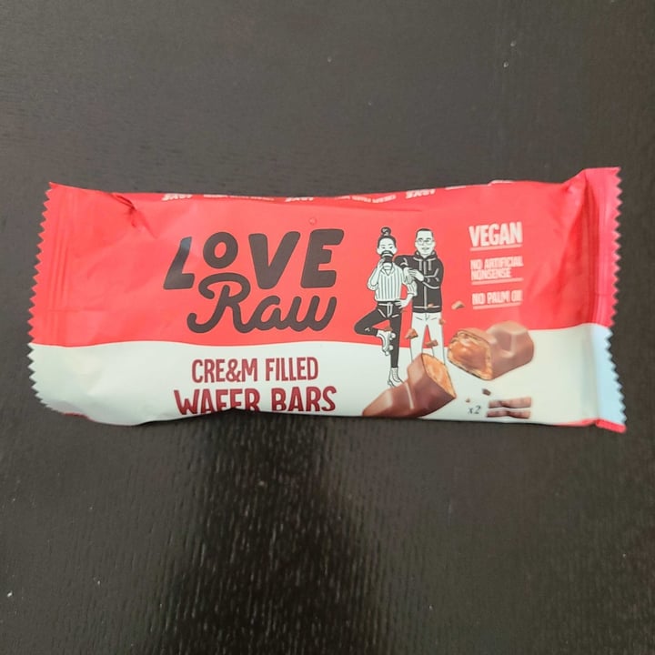 photo of LoveRaw Cre&m Filled Wafer Bars shared by @mariavegan4ever on  27 Aug 2021 - review