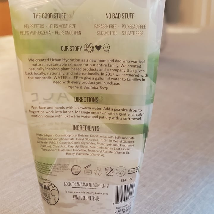 photo of Urban hydration Bright & Balanced Aloe Vera Leaf Face Wash shared by @jfp420 on  16 Aug 2021 - review