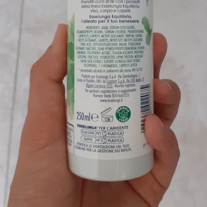 photo of esselunga equilibrio shampoo Lavaggi Frequenti shared by @blupola on  31 Jul 2022 - review