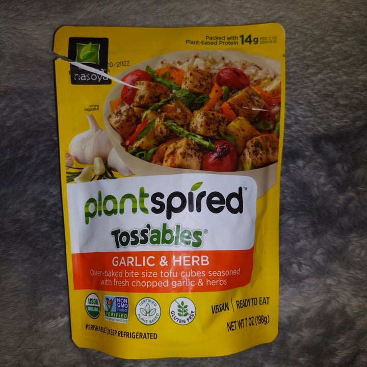 photo of Nasoya plantspired garlic and herb tossables shared by @alyssaa on  17 May 2022 - review