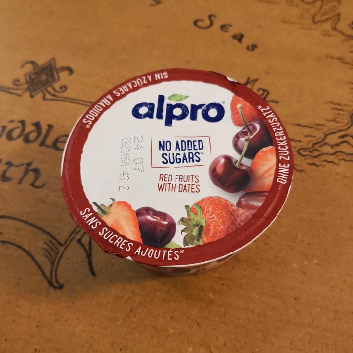 photo of Alpro Red Fruits With Dates (No Added Sugars) shared by @lallallero on  27 Jun 2022 - review
