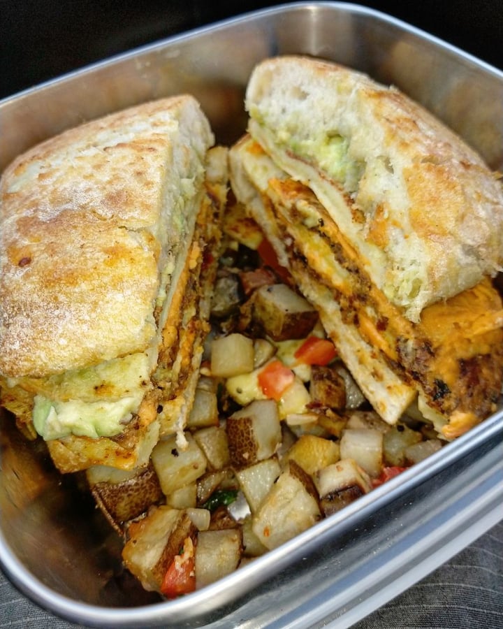 photo of Blondie's Food Truck Blondie's 100% Plant-Based Breakfast Sandwich shared by @shaneshort on  29 Dec 2019 - review