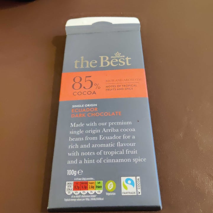 photo of Morrissons The Best equador dark chocolate shared by @jenniferkerford on  31 May 2022 - review