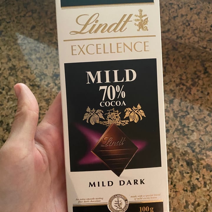 photo of Lindt 70% Cocoa Mild Dark Chocolate Excellence shared by @adriandjackwithcoco on  23 Aug 2021 - review