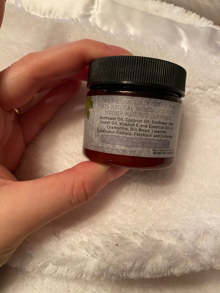 review photo of Maty’s Healthy Products LLC Baby Chest Rub shared by @jhill1123 on 01 Apr 2020 - review