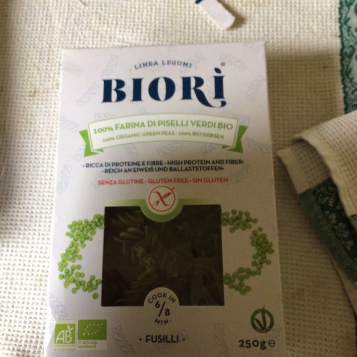 photo of Biori Biorì Fusilli Di Farina Di Piselli Verdi Bio shared by @marisalonati1952 on  24 May 2021 - review