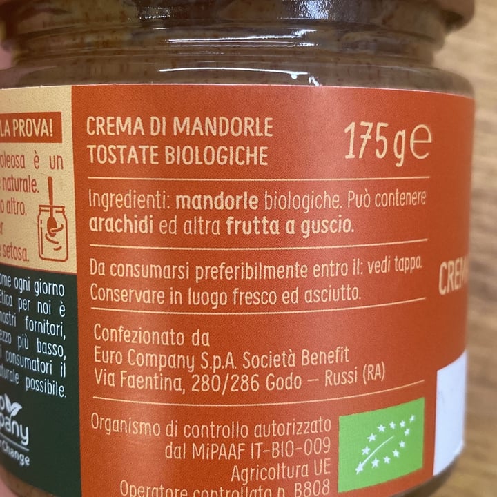 review photo of Euro Company food for change 100% crema di mandorle tostate shared by @amelia78 on 27 Oct 2022 - review
