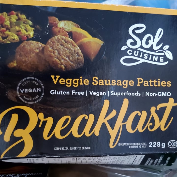 photo of Sol Cuisine Sol Cuisine Veggie Sausage Patties shared by @whatacuriousnotion on  28 Aug 2022 - review