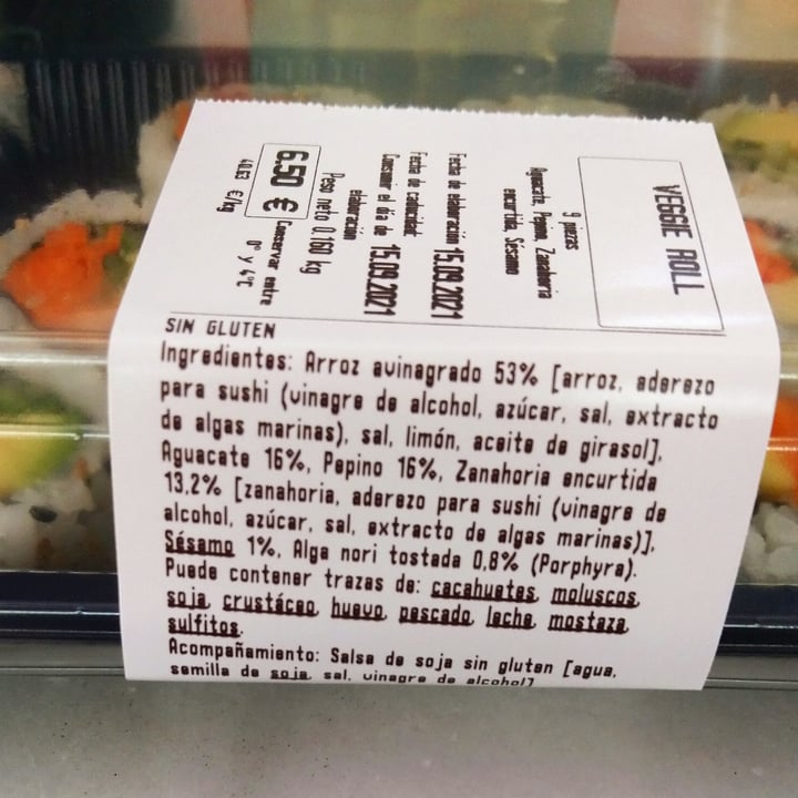 photo of Carrefour Sushi shared by @veg-ana on  15 Sep 2021 - review