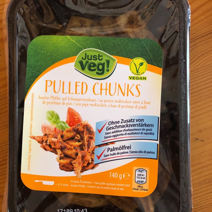 photo of Just Veg! (ALDI Italy) Pulled chunks shared by @astrid269 on  18 Dec 2020 - review