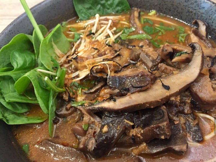 photo of Beyond Sushi (W 37th Street) Chili Mushroom Soup shared by @lexathevegangeek on  17 Dec 2019 - review