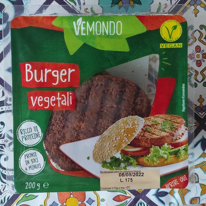 photo of Vemondo Burger vegetali shared by @g26 on  22 Jul 2022 - review
