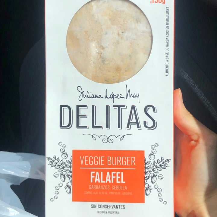photo of Delitas By Juliana Lopez May Veggie Burger Falafel shared by @xeci on  16 Feb 2021 - review