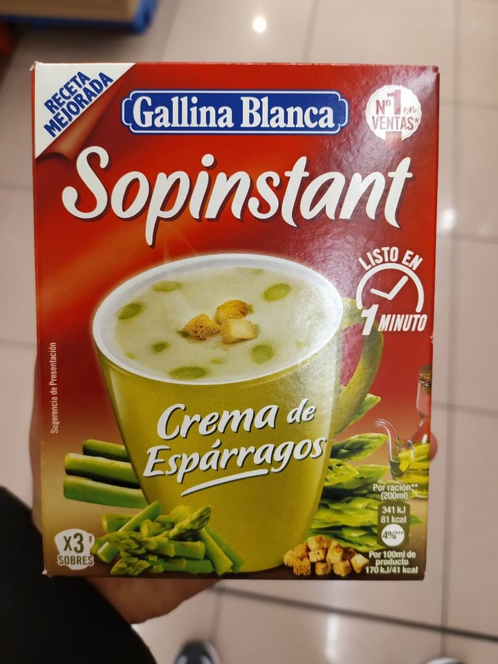 photo of Gallina blanca Crema De Espárragos shared by @piluka324 on  15 Oct 2019 - review