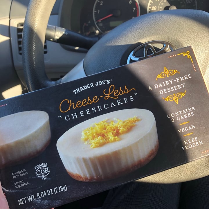review photo of Trader Joe's Cheese-Less Cheesecake shared by @ccouron on 04 Apr 2021 - review