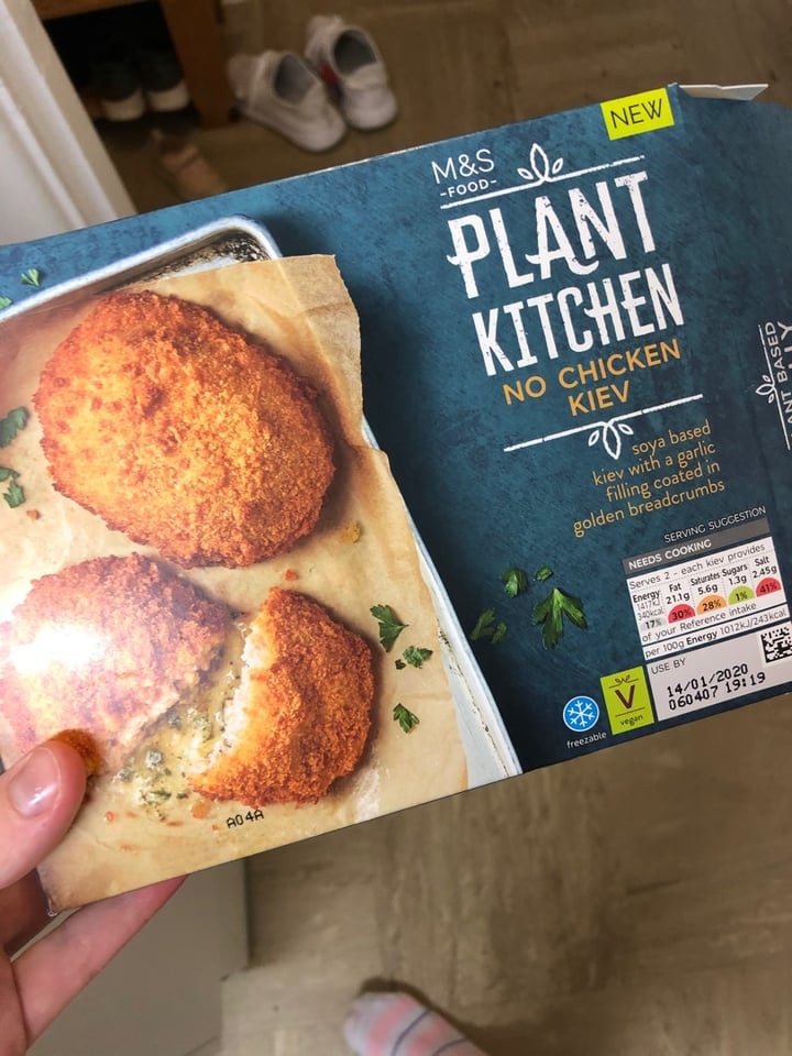 review photo of Plant Kitchen (M&S) No chicken kiev shared by @aimeeleighh1 on 12 Jan 2020 - review