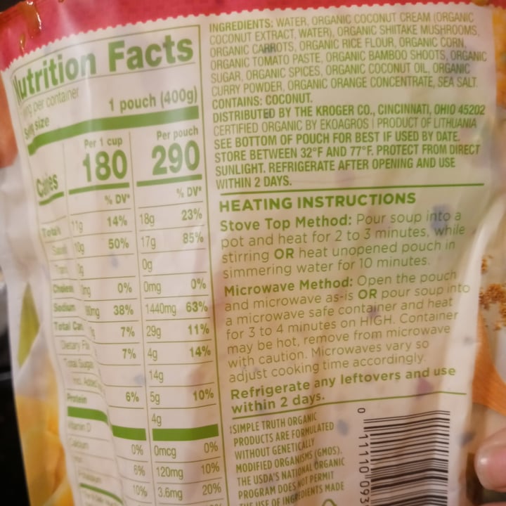 review photo of Simple Truth Spicy Curry shared by @chipsicecream on 27 Mar 2021 - review