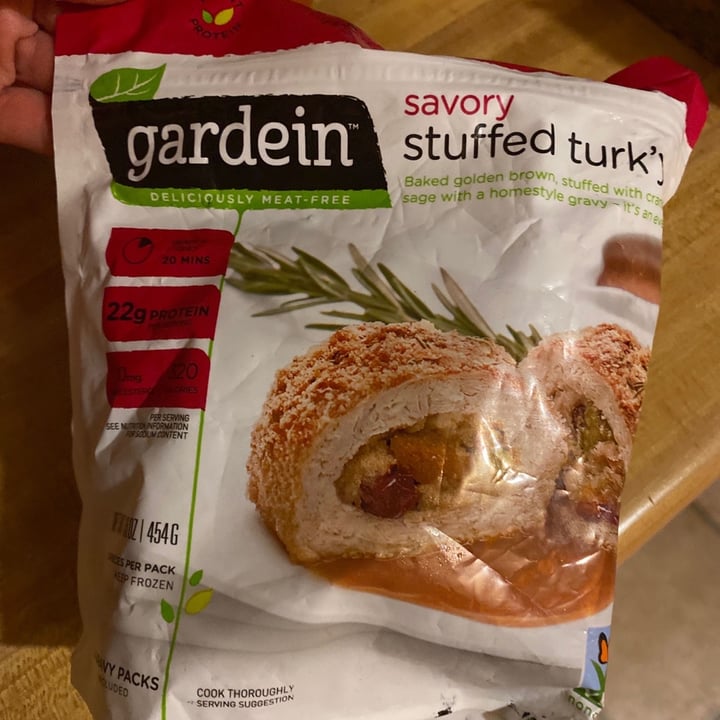 review photo of Gardein Savory Stuffed Turk’y shared by @sirenaterrenal on 10 Dec 2019 - review