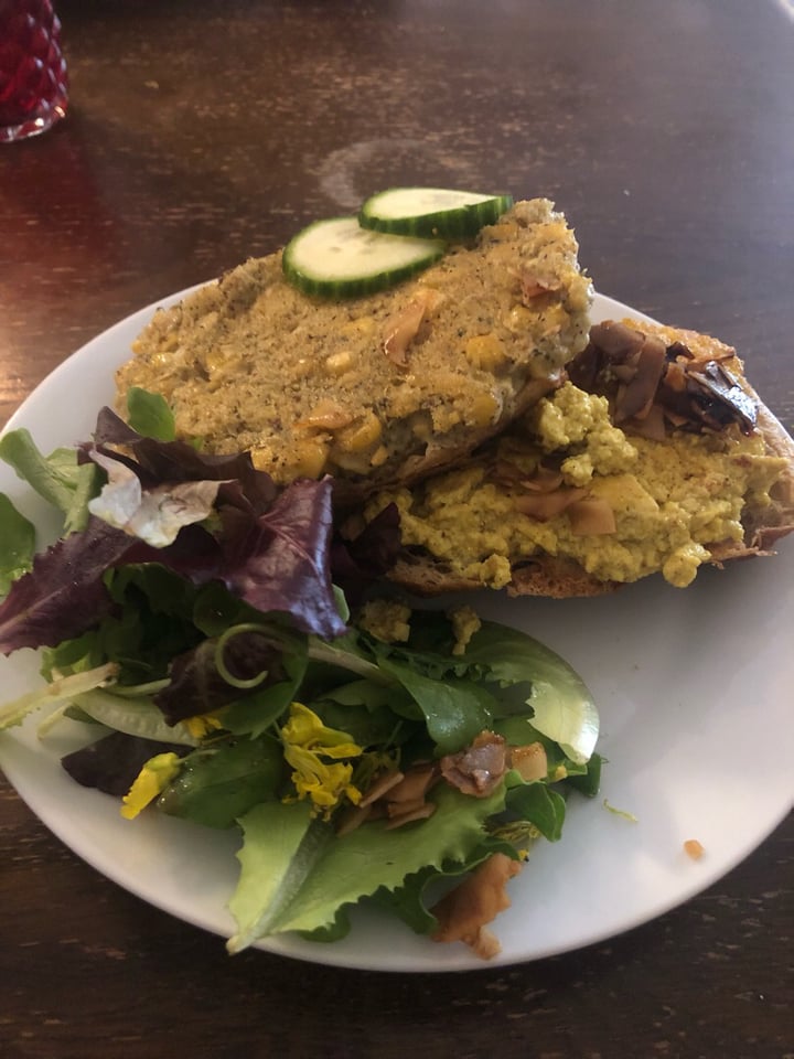 photo of Kind Kitchen Chickpea Tuna open sourdough roll shared by @lorrainev on  05 Sep 2019 - review
