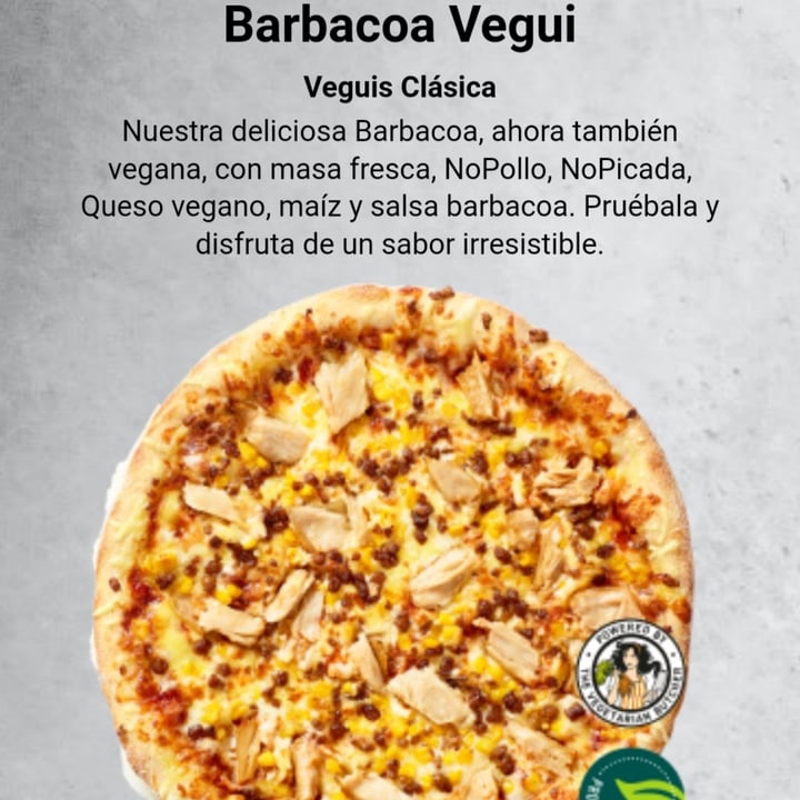 photo of Telepizza - Comida a domicilio Pizza barbacoa vegan shared by @labrysa on  06 Sep 2022 - review
